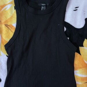 Forever 21 Charcoal Ribbed Top